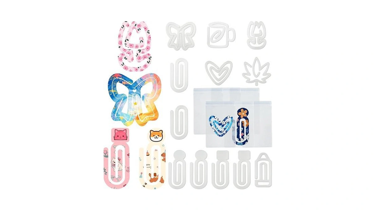 Amazon code: 12pcs Jumbo Paper Clips Large Acrylic Su