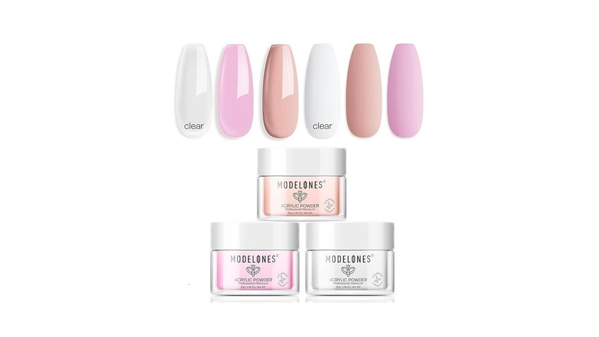 Amazon code: Modelones Nail Acrylic Powder Set 3 Colo