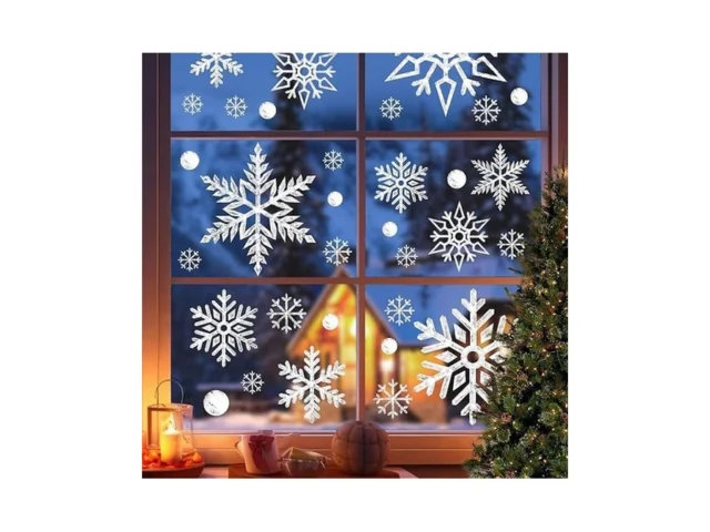 Extra Large Snowflake Christmas Window Clings -… Code