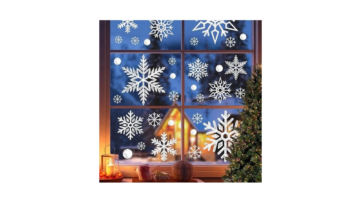 Amazon code: Extra Large Snowflake Christmas Window C