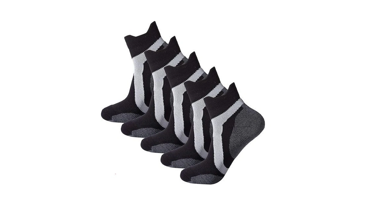 Amazon code: Teebulen Men S Black 5-pack Cushioned An