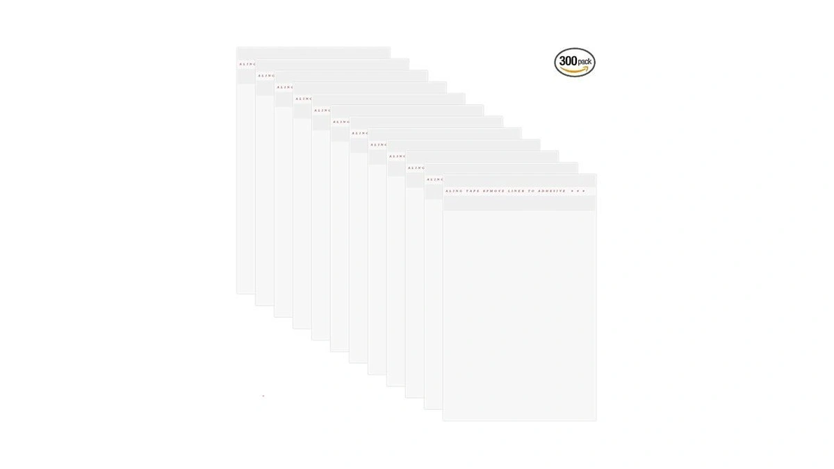 Amazon code: Packingwealth 300 Pcs Elegant 5x7 Inches