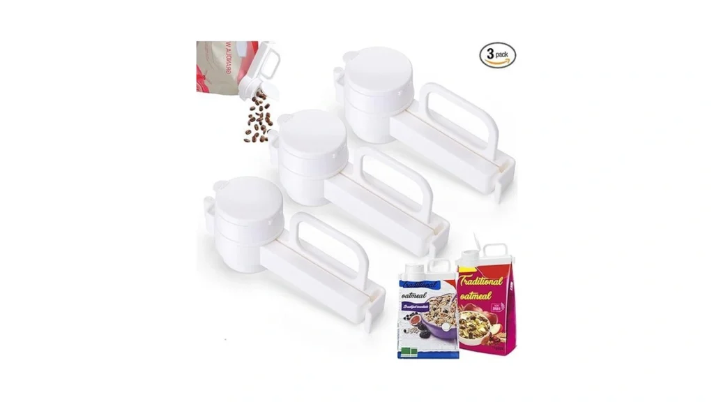 Amazon code: Bsresin Bag Clips With Pour Spout 3 Pcs