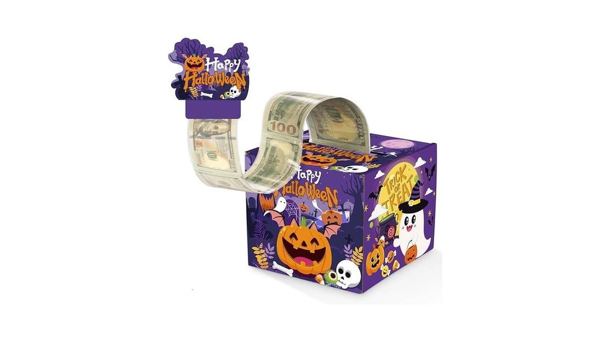Amazon code: Halloween Money Pull Box For Cash Gifts