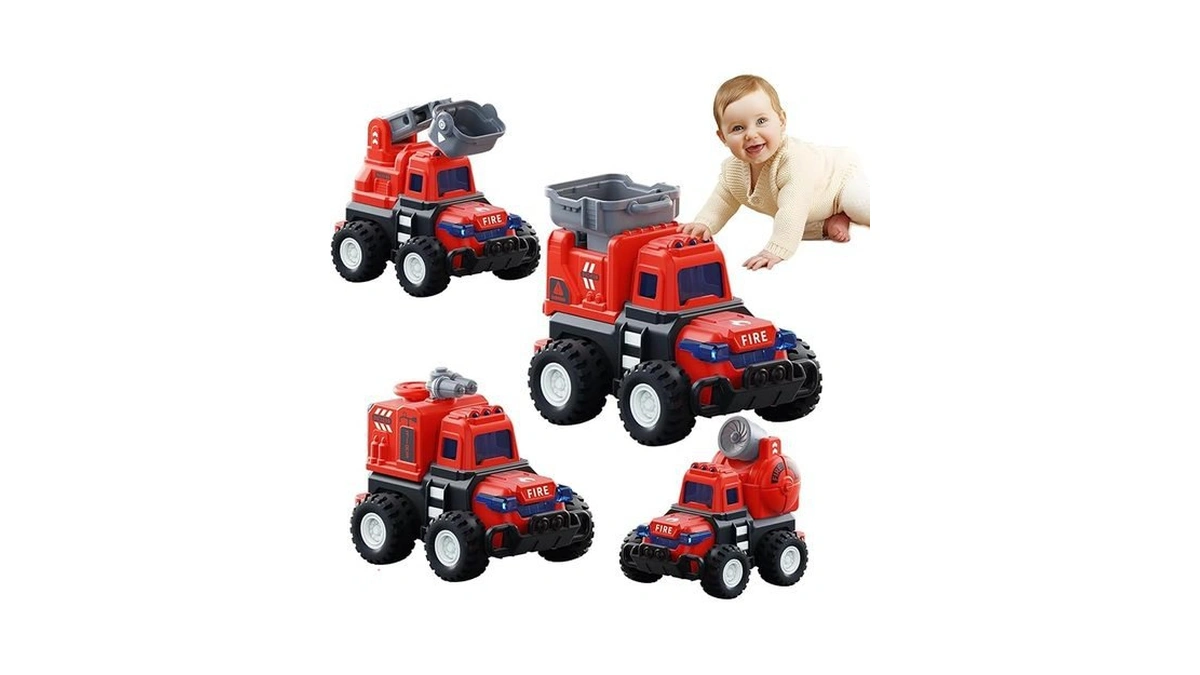 Amazon code: Geiqwntoy Fire Truck Toy Cars For Boys G