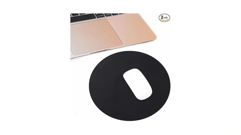 Amazon code: 2 Pcs Black Round Pu Mouse Pad - 8 7 X 8