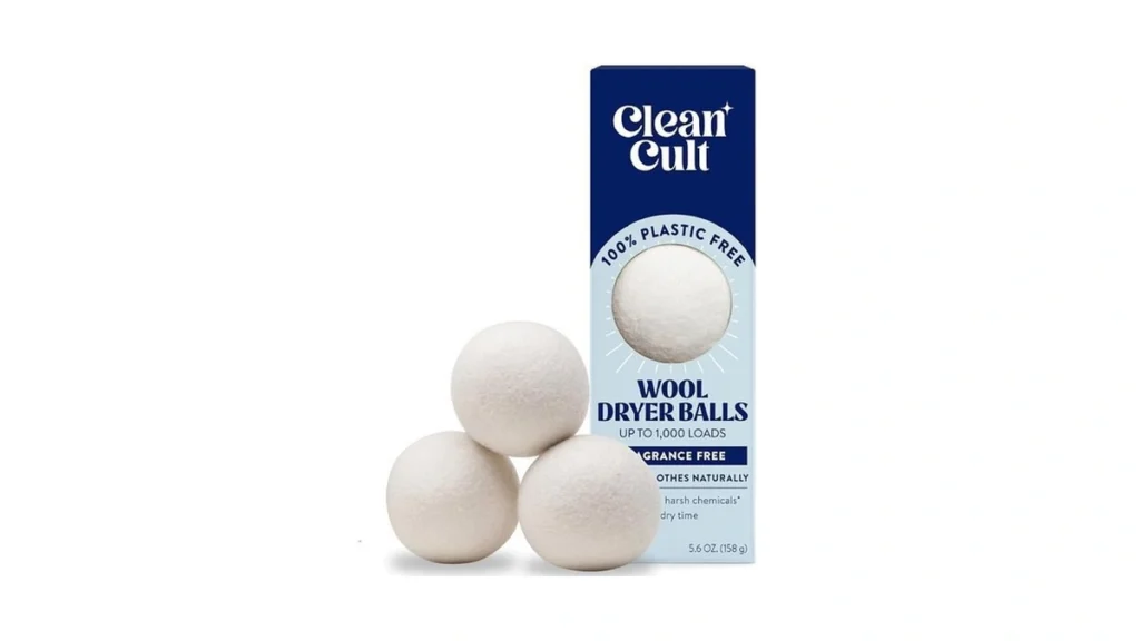 Amazon coupon: Cleancult Wool Dryer Balls 3 Count - Mad