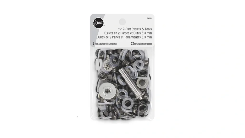 Amazon coupon: Dritz Eyelets 1 4in Gunmetal Fasteners 2