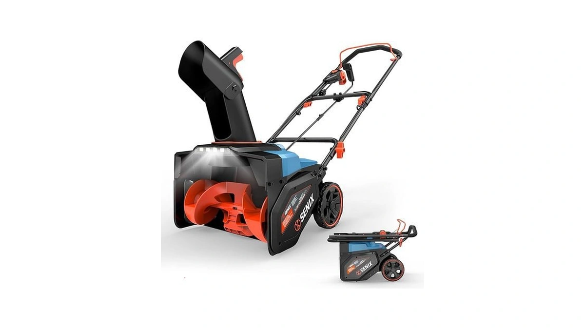Amazon coupon: Senix Electric Snow Blower 18 Inch Snow