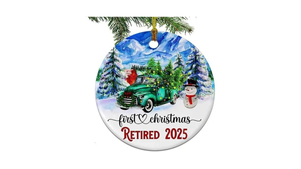 Amazon code: Junqiu Retirement Ornament 2025 Best Ret