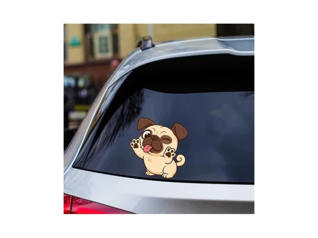 Funny Pug Decal For Car Window Or Glass 11 81 X 11… Coupon