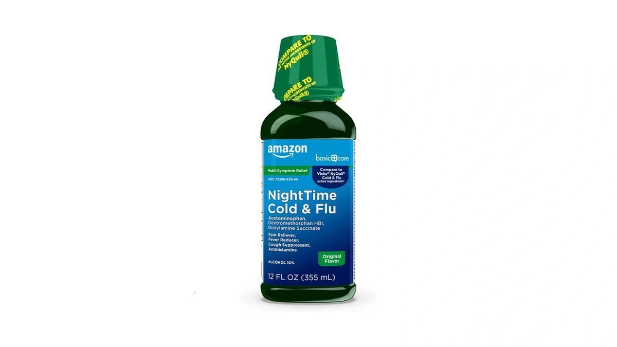 Amazon coupon: Amazon Basic Care Nighttime Cold And Flu