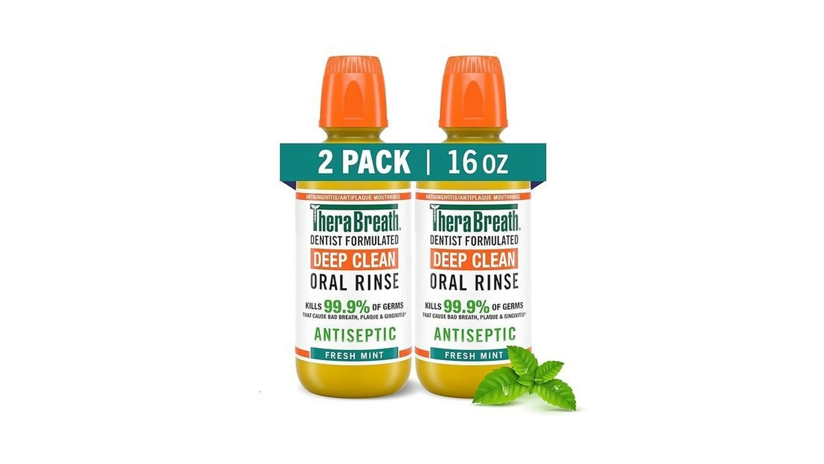 Amazon coupon: Therabreath Deep Clean Mouthwash Antisep