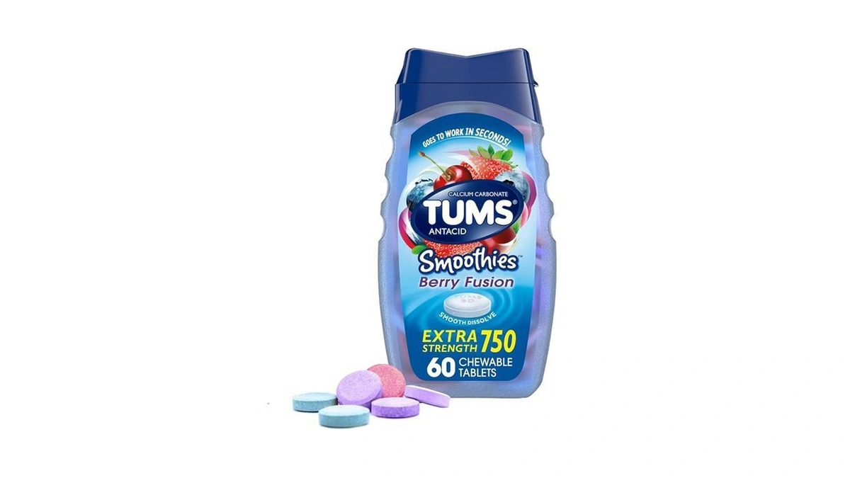 Amazon coupon: Tums Antacid Smoothies Berry Fusion Tabl