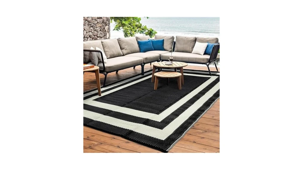 Amazon coupon: Reeple Outdoor Rug Carpet Waterproof Rev