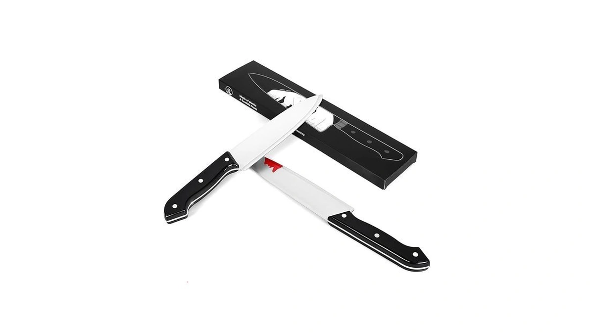 Amazon code: Xambop Classic Fake Knife Prop Halloween