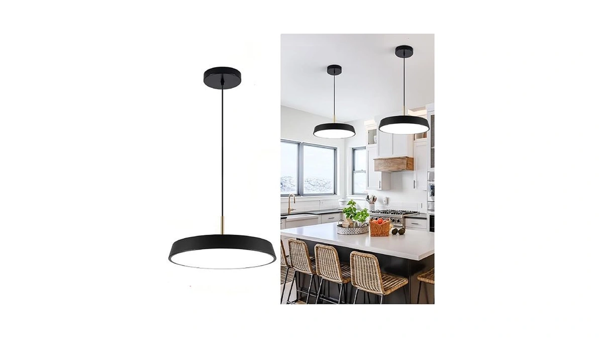 Amazon code: Omgomne Black Pendant Light Fixtures 16i