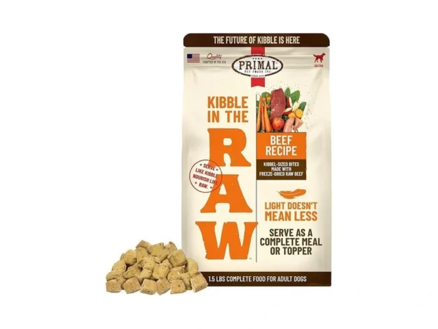 Primal Kibble In The Raw Freeze Dried Dog Food Beef…