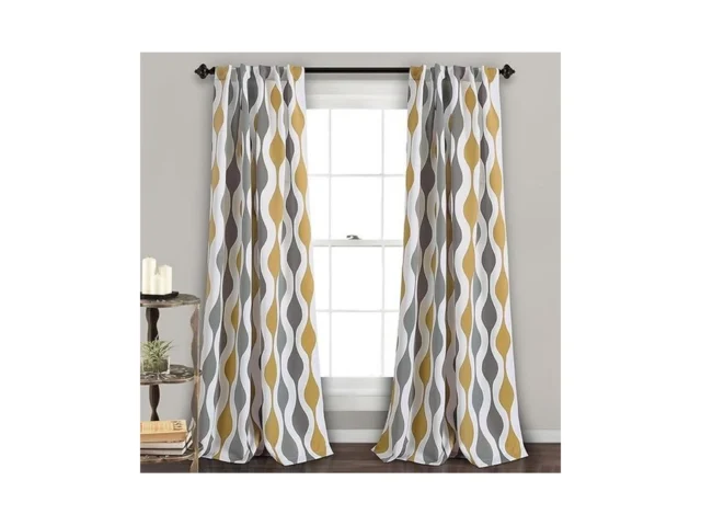 Lush Decor Mid Century Geo Light Filtering Window… Coupon