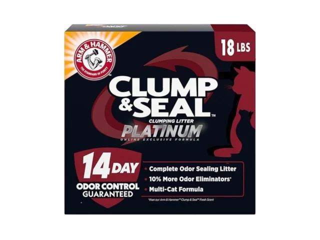Arm Hammer Clump Seal Platinum Cat Litter Multi-cat…