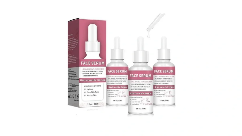 Amazon code: Lakibole 3 Pack 5 Niacinamide Serum With