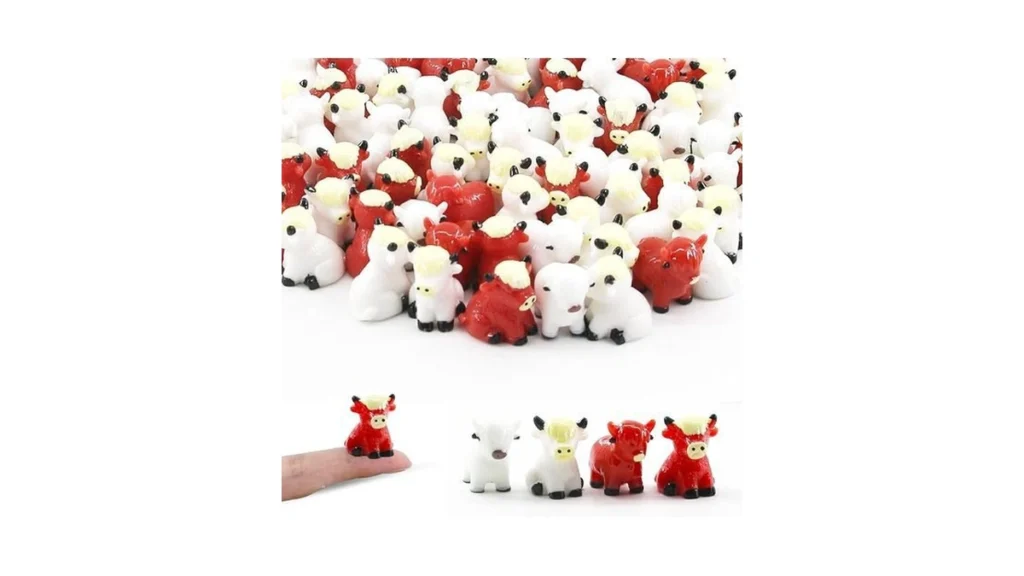 Amazon code: Sparklefab 32 Pcs Tiny Highland Cows In