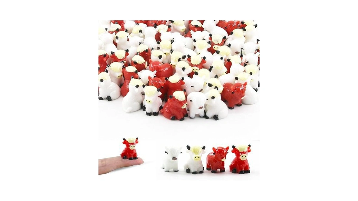 Amazon code: Sparklefab 32 Pcs Tiny Highland Cows In