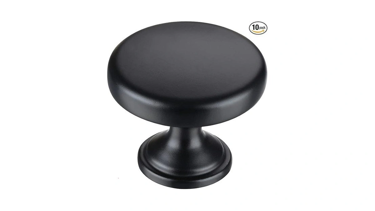 Amazon coupon: Aititan 10 Pack Matte Black Cabinet Knob