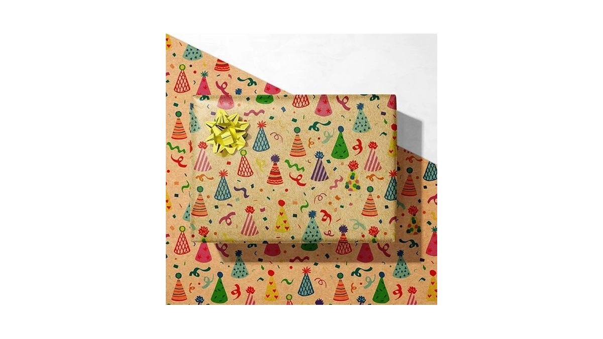 Amazon coupon: Giolniay Kraft Birthday Wrapping Paper F