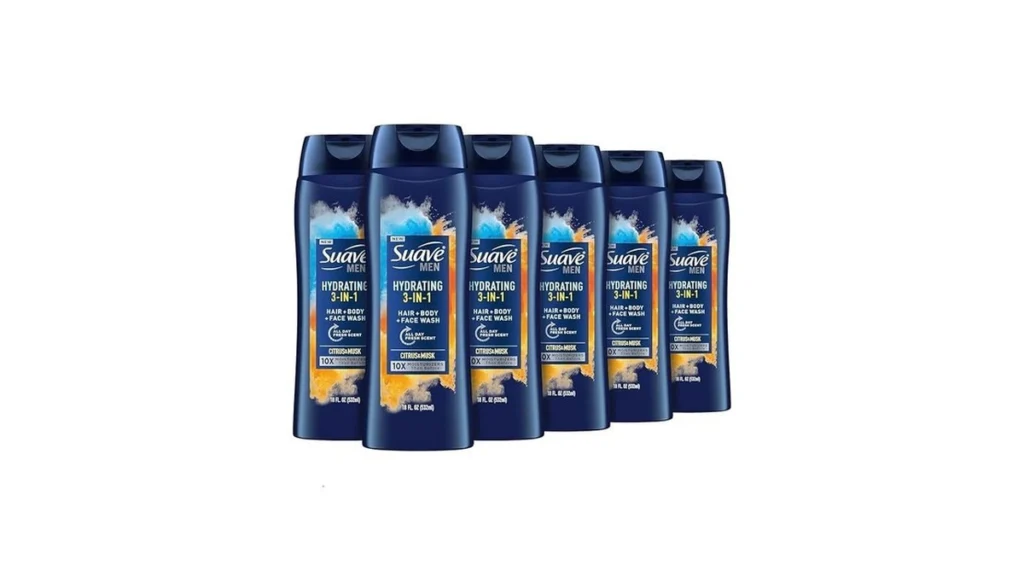 Amazon coupon: Suave Men Moisturizing Body Face And Hai