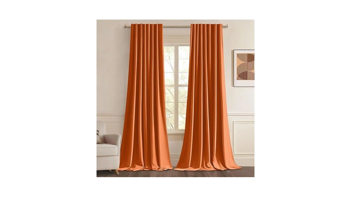 Amazon coupon: Woaboy Back Tab Blackout Curtains 96 Inc