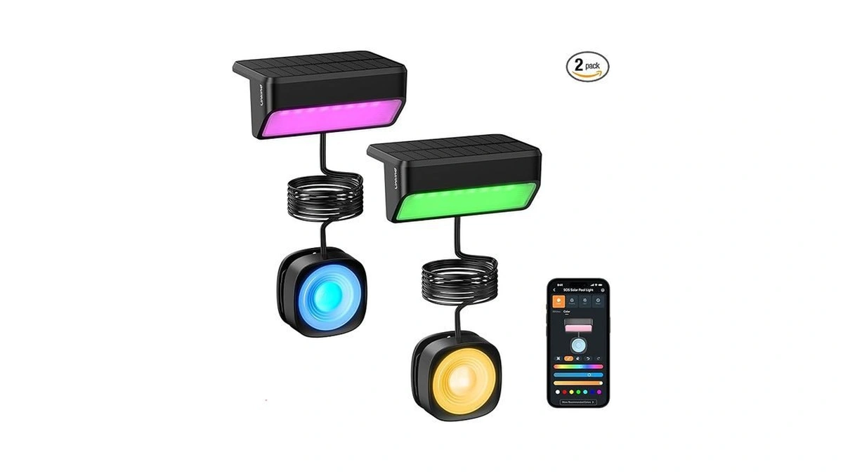 Amazon coupon: Linkind Smart Solar Pool Lights Rgbw App