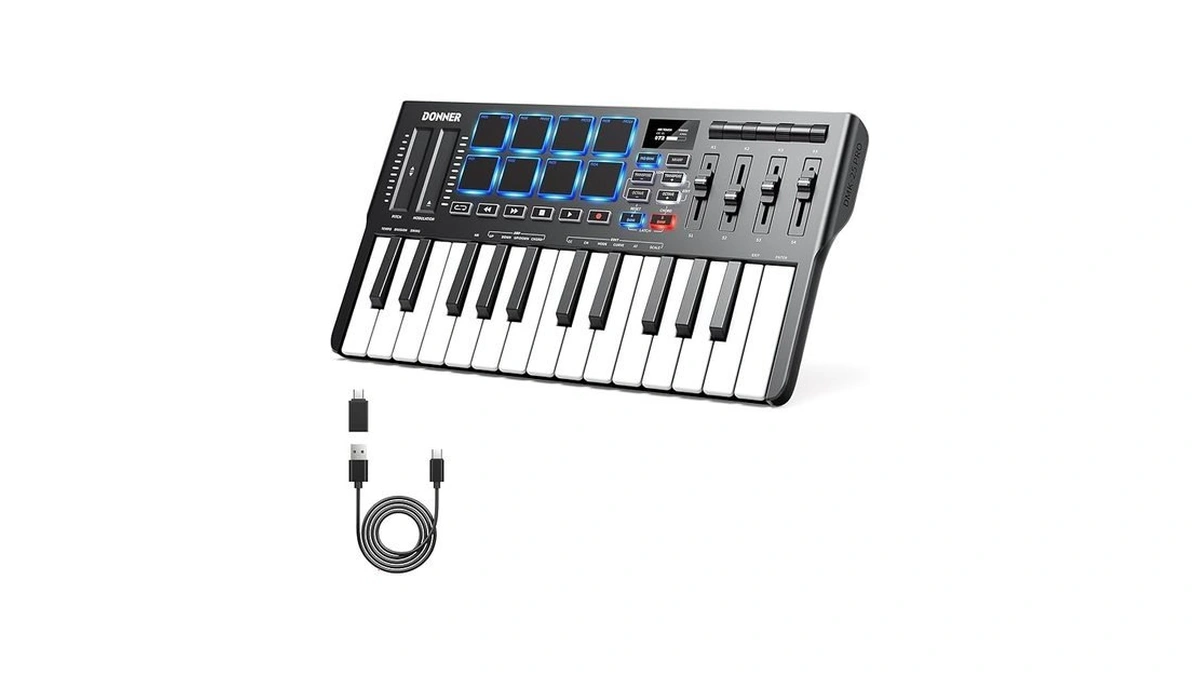 Amazon coupon: Donner Dmk25 Pro Midi Keyboard Controlle