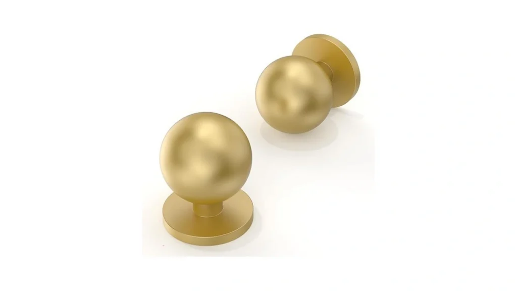 Amazon coupon: Asimerdeco 10 Pack Brushed Gold Cabinet