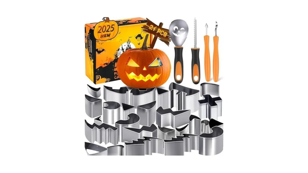 Amazon code: Halloween Pumpkin Carving Kit New 21 Pcs