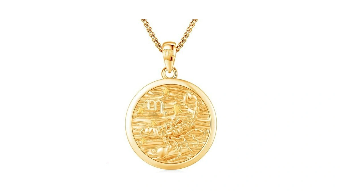 Amazon coupon: Xixles Scorpio Zodiac Necklace 925 Sterl