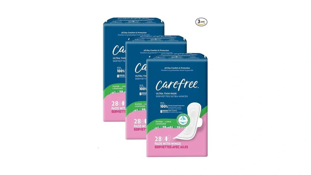 Amazon coupon: Carefree Ultra Thin Pads For Women Super