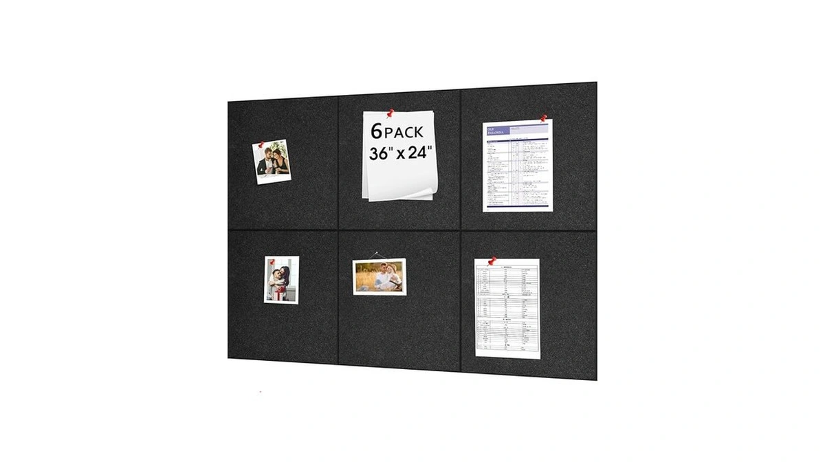 Amazon code: Cork Boards For Walls 6 Pack Felt Bullet