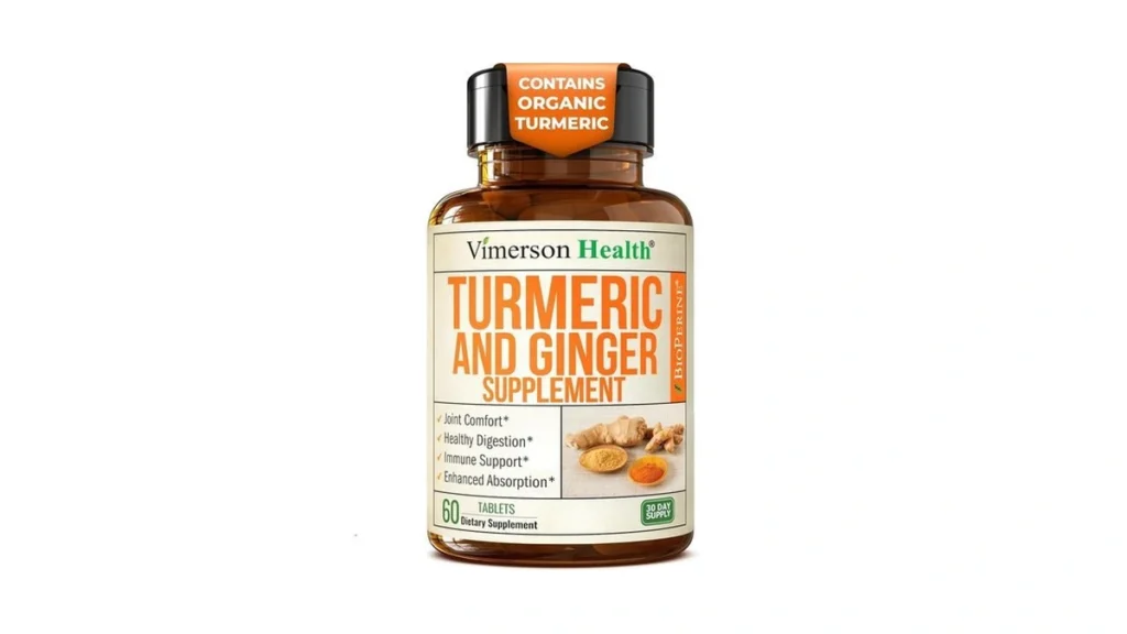Amazon coupon: Turmeric Curcumin Supplement With Ginger