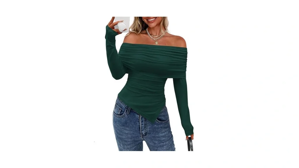 Amazon code: Prettygarden Off The Shoulder Tops For W