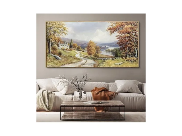 Klakla Landscape Wall Art – Autumn Rustic Field… Coupon