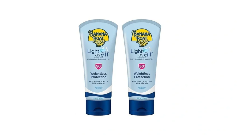 Amazon coupon: Banana Boat Light As Air Sunscreen Lotio