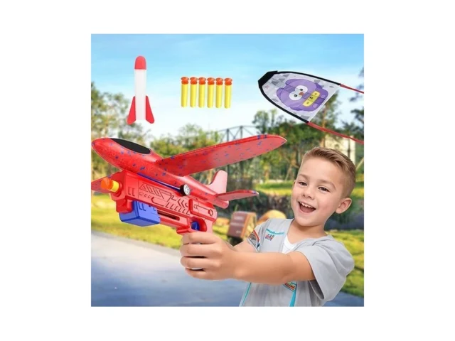 Aoutou 5pcs Airplane Launcher Toys Eva Foam Glider… Code