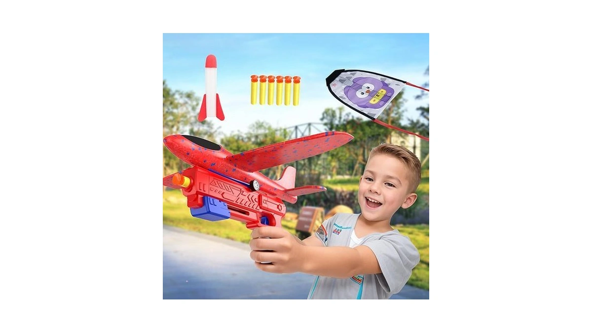 Amazon code: Aoutou 5pcs Airplane Launcher Toys Eva F