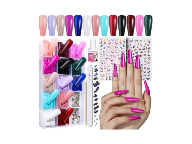 Fandamei Press On Nails Long 13 Packs 312 Pcs… Code
