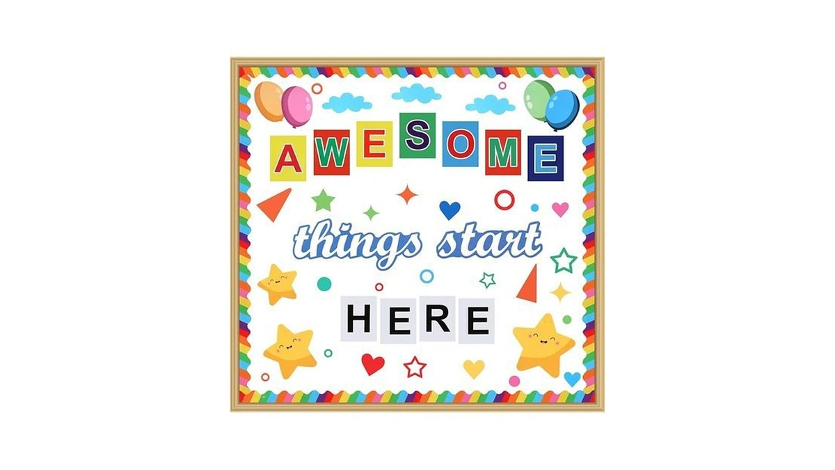 Amazon code: Classroom Bulletin Board Decorations Set