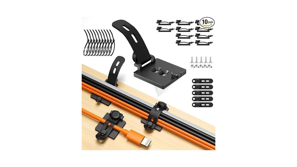 Amazon code: 10-pack Adjustable Cable Clips Viaky Cab