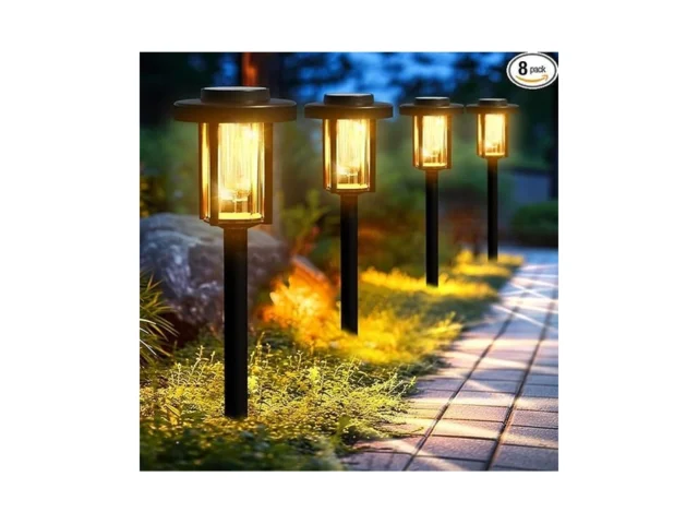 Gigalumi Solar Pathway Lights Outdoor 8pack… Coupon