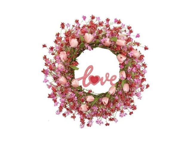Llzll Valentines Day Wreath Decor 22inch Artificial…