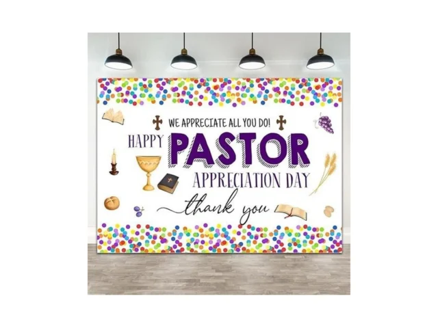 Wollmix Pastor Appreciation Day Banner Decorations… Code
